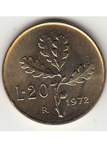 1972 Lire 20 Conservazione Fior di Conio Italia